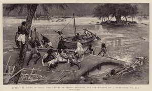 Après les pluies en Inde, le Gange en crue, sauvetage des habitants d